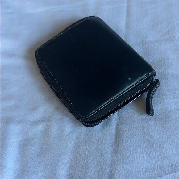 Coach Black Pebbled Leather Zip Around Wallet - Picture 8 of 8